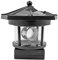 AZURAOKEY Outdoor Solar LED Garten Leuchtturm, Drehbare Lampe LED Solar Garten Lichter, Garten Zaun Hof Outdoor Dekoration Smart Sensor Leuchtfeuer Drehbare Lampe Dekoration