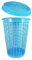 ALIBABA 50L Litre Circular Plastic Laundry Linen Washing Basket Bin Storage Round Hamper With Lid (Blue)