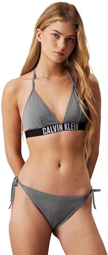 Calvin Klein Damen Bikini Oberteil Triangel Triangle ohne Bügel, Schwarz (Pvh Black), S