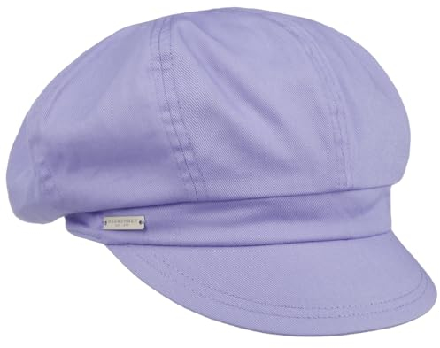 Seeberger Azalee Ballonmütze Damencap Newsboy-Mütze Balloncap Baumwollcap Sommercap Damen - mit Schirm, Futter Sommer Frühling-Sommer - One Size lila