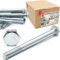 Viti a testa esagonale M8 x 100 DIN 931, 1 kg (circa 22 pezzi) filettatura parziale, classe 5.8, viti filettate in acciaio zincato con testa esagonale, viti per macchina a 6 bordi con gambo, bullone