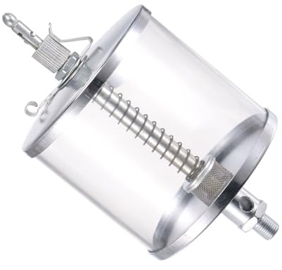 CoCud Ölkännchen mit Nadelventil, | M10x1 Gewinde 400ml | Kohlenstoffstahl beschichtetes Ölspender Drehmaschinen-Zubehör - (Anwendungen: für industrielle Schmierung), 1 Stück