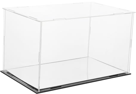 UPKOCH Acryl Vitrine Staubdichte Display Box Mit Spiegelbasis Robuste Modell Aufbewahrungsbox Für Sammlerstücke Und Actionfiguren Transparente Schaukasten Für Figuren Und Spielzeug