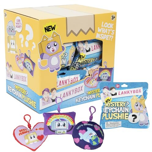 LankyBox Mystery Plush, Sammlerstück-Clips, offizielles Lizenzprodukt von LankyBox Merch, 1x Blind Bag / 1x Stück