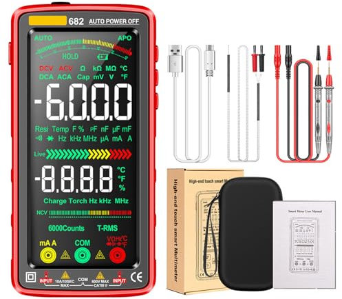 Multimetro digitale professionale con non tensioni avvisi resistenza capacità di misurazione strumento tester elettrico