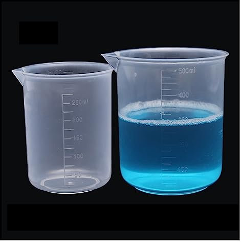 Run Ken Vaso de plástico de 5 piezas 50ml 100ml 250ml 500ml 1000ml(5 Pieces 100ml)