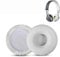 Replacement Ear Pads Cushion Earmuff Compatible with Jabra REVO Wireless/Wired/for JBL E40 On-Ear Bluetooth Headphones,White Protein Leather