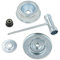 TopHomer Kit di 5 adattatori per lama per tosaerba, piastra a collare, dado, chiave a T, accessori compatibili con Stihl FS120, FS130, FS130R, kit di manutenzione