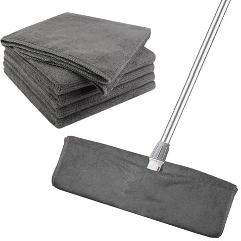 VIVOTE Putzlappen Boden Bodentücher 5 Stück 40x60cm Vielseitig einsetzbar | Mikrofaser Bodenreinigungstuch, Austauschbares Mopp-Pad, Passend für Verschiedene Mopps, Hochsaugfähig, Wiederverwendbar