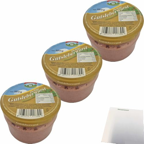 usy Bundle für Eifeler Gutsleberwurst 3er Pack (3x250g Glas) + usy Block