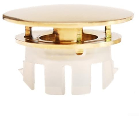 Couvercle de trop-plein pour lavabo, couvercle de trop-plein rond, anneaux de trop-plein, lavabo à clic, couvercle de trou de descente, cuisine, salle de bain, accessoire de baignoire (or brossé)