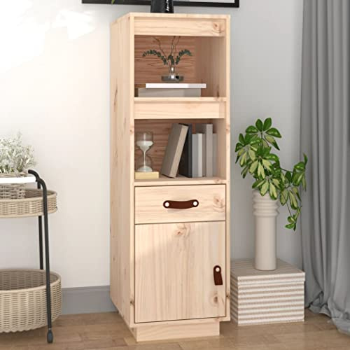 QZZCED Highboard Anrichte für Schlafzimmer 34x40x108,5 cm Massivholz Kiefer