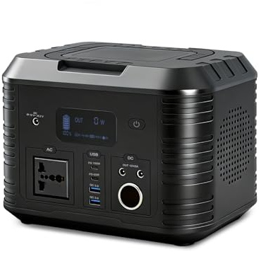 Station électrique portable 500 W, générateur solaire 120 000 mAh avec prise CA à onde sinusoïdale pure, Charge rapide pour usage domestique, camping-car, camping, PPC, urgences
