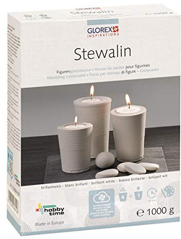 Glorex GmbH 6 2608 454 Stewalin, Modelliermasse, 60 x 38 x 10 cm, weiß,