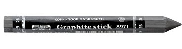 Koh-I-Noor 897102B005KK 10.5mm 8971 2B Jumbo Woodless Graphite Pencil