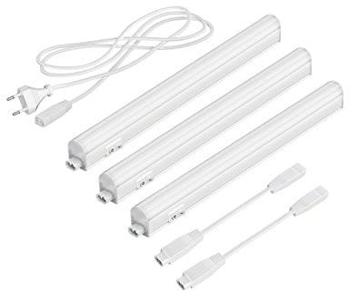 parlat LED Unterbau-Leuchten Rigel, je 31,3cm, je 397lm, warm-weiß, 3er Set