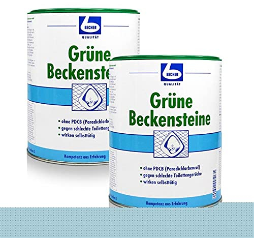2x Dr. Becher Grüne Beckensteine für Urinale 35 stk.