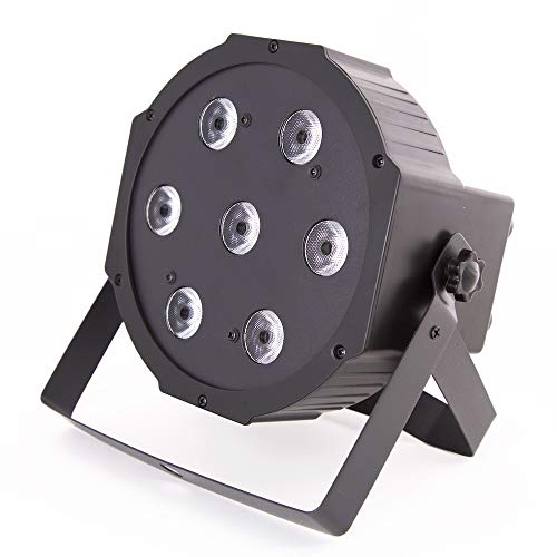 ETEC Professional Quad LED PAR Scheinwerfer 7x10 Watt RGBW 4in1 DJ Party Effekt Bühne Theater Club Disco Licht Hochzeit DMX Veranstaltung Bühnenbeleuchtung Show Farbmischung