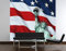 Selbstklebende Fototapete In God We Trust Tapete USA Amerika Freiheitsstatue, Größe:380cm x 432cm