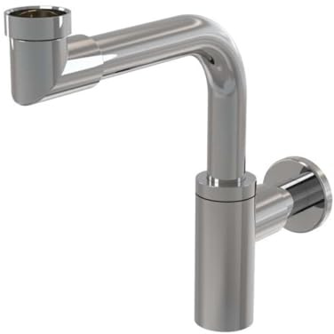 Alcaplast Geruchverschluss fr Waschtisch 32, Design, Raumersparnis, Kratzfest, Bad, Silber, Klein, Metall, Bodenmontage