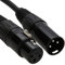 kenable PULSE XLR Microphone Male to Female Audio Cable Black 1.5m [1.5 metres]