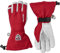 Hestra, Ski-Handschuhe Stulpe, Armee-Leder., Herren Damen, 30570-560-07, rot, 7