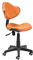 duehome | Silla de Escritorio, Silla de Estudio, Silla Juvenil, Acabado en Tejido Transpirable, Color Naranja, Modelo Bambola, Medidas: 53 cm (Ancho) x 53 cm (Fondo) x 82-94 cm (Alto)