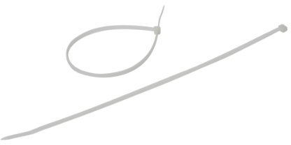 Collier électricien | Collier plastique serrage | Attache de câble | Serre câble | Sachet avec accroche de 25 colliers 4,8 mm x 300 mm PA6,6 | Incolore | 709094 Debflex
