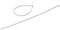 Collier électricien | Collier plastique serrage | Attache de câble | Serre câble | Sachet avec accroche de 25 colliers 4,8 mm x 300 mm PA6,6 | Incolore | 709094 Debflex