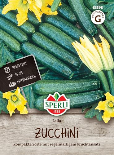 Sperli Gemüsesamen Zucchini Leila, F1, grün