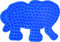 Hama MIDI Bügelperlen Stiftplatte kleiner Elefant blau (319-09)