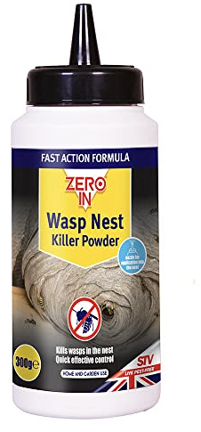 Zero In Wasp Nest Killer Powder – 300g, Puffer Treatment Pack, Controls Wasps and Their Nests in the Home and Garden, Ready-To-Use, Fast Action Formula