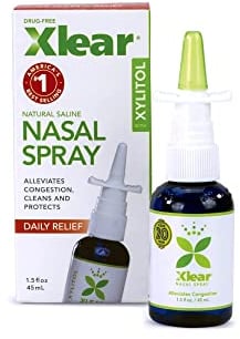 Xlear Spray Nasal Naturel Xlear au Xylitol – Nettoyant et Hydratant pour le Nez – 45 ml (Pack of 1)