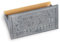 HIC Kitchen Speckpresse, rechteckig, schweres Gusseisen, Holzgriff, für Herdgrill und Grillplatte