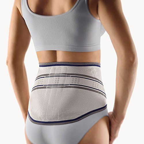 Bort StabiloBasic Lady Rückenbandage mit Pelotte 6 silber