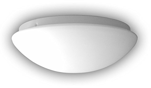 Niermann Standby 54025 A++ to E, Nurglasleuchte, opal matt, 25 x 25 x 11 cm