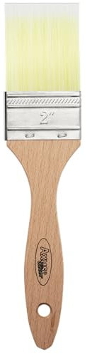 Axus Decor Wood Finishing & Varnish Brush (Lime Series) - 2/50mm - For Applying All Stains & Lacquers Without Dripping, Eco-friendly Natural-Feel Handles, Anti-Rust Stainless Steel, Ultra-Smooth