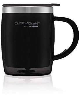 Thermos ThermoCafé Translucent Desk Mug, Black, 450 ml