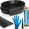 FDD4U Garage Door Floor Threshold Weather Seal - 8 Foot, Heavy Duty, Black Rubber Garage Door Draught Excluder - Perfect Airtight Garage Weather Seal - External Door Threshold Strip (18mm H x 85mm W)