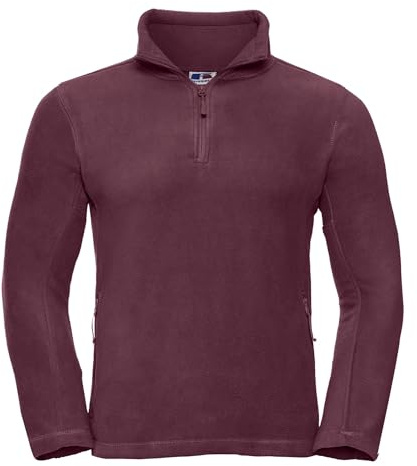 Jerzees Colours Mens Full Zip Outdoor Fleece Jacket (4XL) (Burgundy)