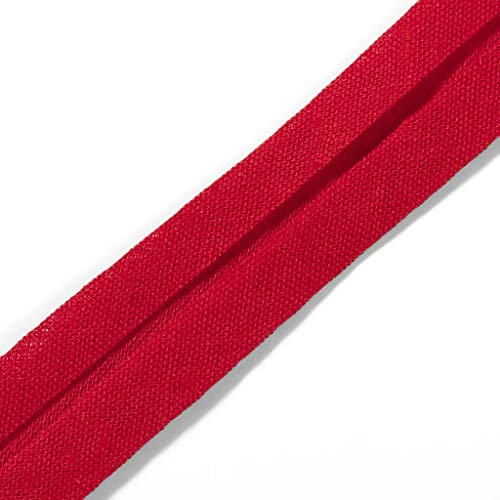 Prym 902900 Schrägband Baumwolle schwarz, 100% CO, Falzung, 12 mm Falzung: 24/12 mm | 30 m