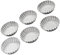 Pedrini Formine per dolci diametro 95 mm, in acciaio inox, 6 pezzi