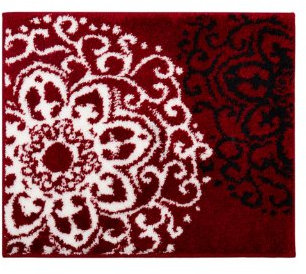 Grund 347960007 WC-Vorlage ohne Ausschnitt Rosetta, 50 x 60 cm, rot