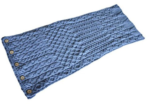 Aran Woollen Mills Schlauchschal aus 100 % Merinowolle mit Knöpfen - - Einheitsgröße