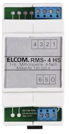 Elcom Mithörsperre RMS-4 HS für 4 Teilnehmer Zusatzgerät für Tür-/Videosprechanlage 4250111820837