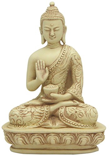Culture Spot Segen Buddha Statue in Stone Finish, 12,7 cm
