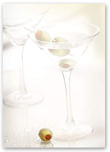 50 Blatt Briefpapier Einladung COCKTAILGLÄSER - DIN A4 Format | Paper-Media