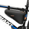Ibera Fahrrad-Rahmentasche, Fahrradtasche Triangle Bag, Bicycle Triangle Frame Bag Medium schwarz / orange
