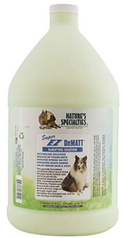 Nature's Specialties Super EZ Dematt Conditioner für Hunde - Entfilzende Pflegespülung für Hunde - Entfernt Verfilzungen - Hilft bei der Reparatur von Haut und Fell, 3.8L