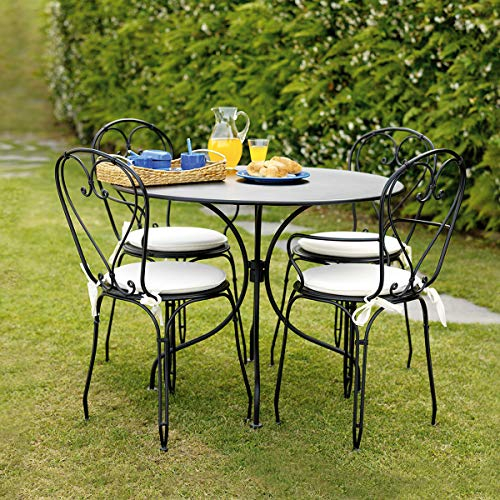 Outdoor-Tisch aus Eisen rund Durchmesser 90 cm